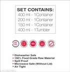 Plastic 4 Pcs Lunch Box 