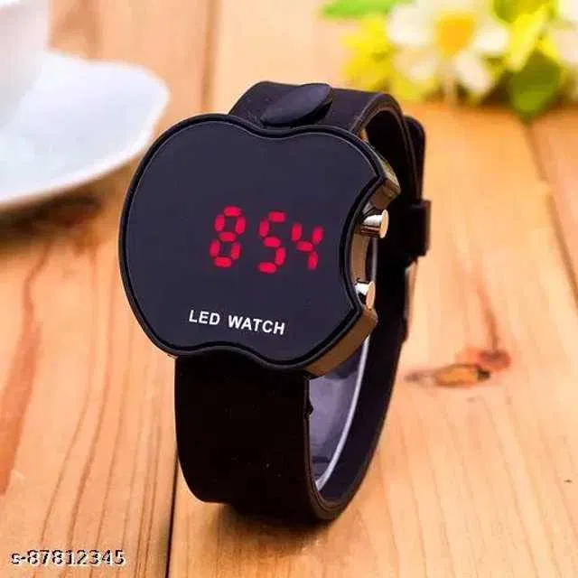 Royal Enterprise Unisex LED Watches (Pack of 1) (Black) (RE-02)