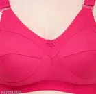 Hosiery Printed Bra for Woman, Coral, Pack of 2 
