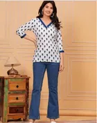 Cotton Block Print Short Kurti for Women 