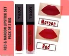 Matte Me Liquid Lipsticks (Maroon And Red)