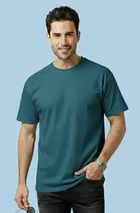 Polyester Round Neck T-shirt for Men, Multicolour, Pack of 2 