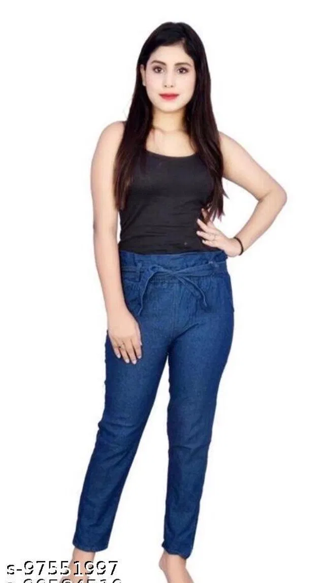 Denim Jeans for Women (Blue, 30)
