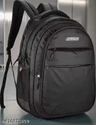 Polyester Backpack for Men & Women, Black