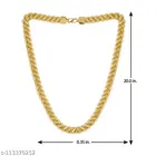 Gold Plated Lotus Link Chain for Men 