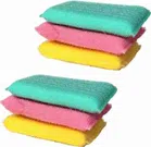 Scratch Proof Kitchen Utensils Scrubber Pads (Multicolor, Pack of 6)