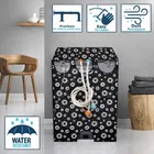 Grover Top Load Washing Machine Cover Black Small Floral Printed Pack of 1