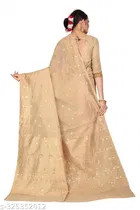 Chanderi Cotton Zari Woven Saree for Women 