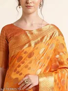 Organza Zari Woven Saree for Women 