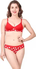Cotton Blend Lingerie Set for Women 