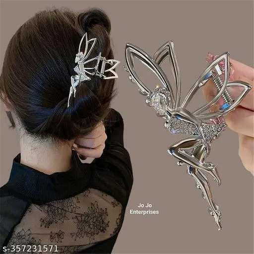 Metal Hair Clutcher for Women (Multicolor, Pack of 1)