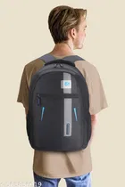 Polyester Backpack for Men & Women, Black