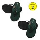 Extra Comfort Slippers for Men (Green, 7) (Pack of 2)