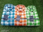 Cotton Blend Checked Shirts for Men, Multicolor, Pack of 3 