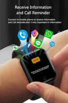 Rubber Strap T 500 Bluetooth Smartwatch for Men & Women 