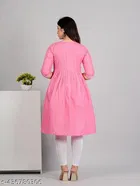 Cotton Embroidered Floral Kurti for Women 