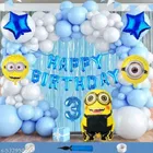 Minion Theme 3rd Happy Birthday Decoration Items For Girls, Multicolor, Pack of 112