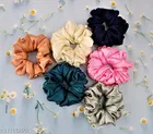 Floral Scrunchies for Women, Pack of 6 