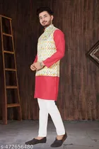Cotton Koti Kurta Set for Men 