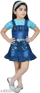 Cotton & Denim Clothing Set for Girls 