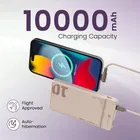 Portronics 10000 mAh 22.5W Fast Charging Power Bank with Detachable Type C ,Mocha