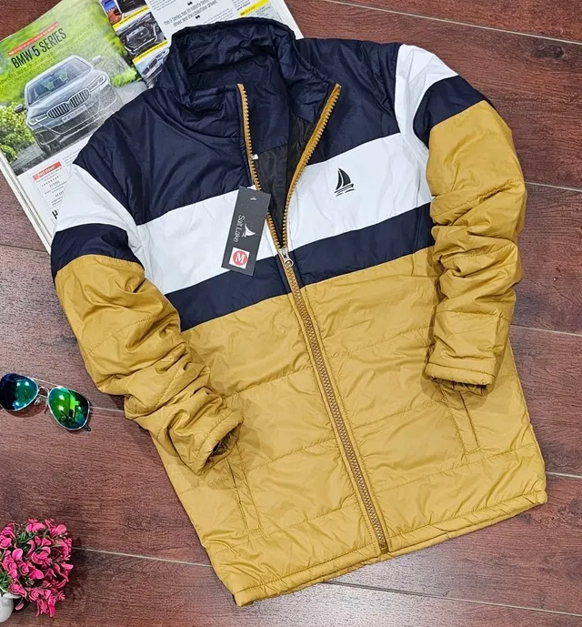 Polyester Colorblocked Jacket for Men (Multicolor, XXL)