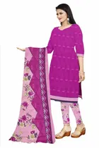 शारदा क्रिएशन क्रेप फ्लोरल प्रिंट सलवार सूट अस्टीचड 