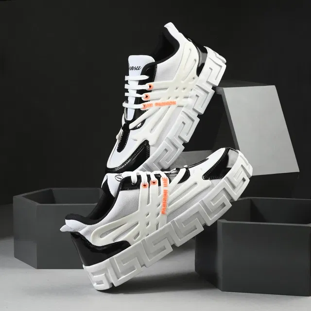 Casual Shoes for Men (White, 10)