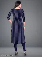 Crepe Striped Kurti for Women 
