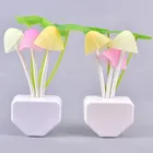 Mushroom Shape Automatic Off/On LED Magic Night Lights (Multicolor, Pack of 2)