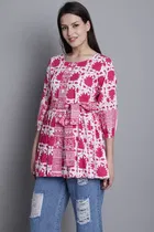 Cotton Printed Top for Women 