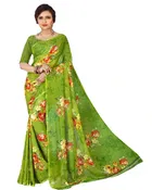 Georgette Printed Saree for Women 