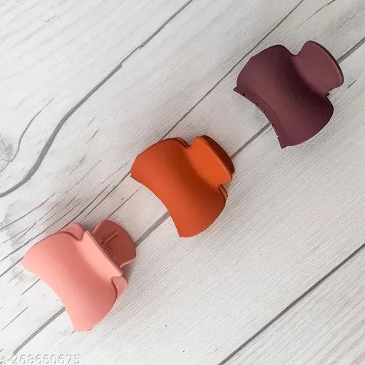 Hair Pins for Women (Combo Of Pink Red Maroon, Pack of 3)