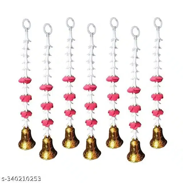 Plastic Door Hanging Decorative Strings (Multicolor, Pack of 7)