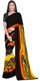 Georgette Printed Saree for Women 