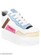 Shoetopia Solid Synthetic Sneakers for Girls 