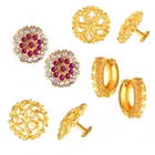 Gold Plated Designer Earrings Set for Women & Girls 