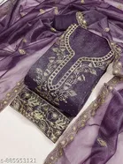 Embroidered Patiala Suit Set for Women 