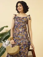Summer Tie Up Poly Crepe Kurti for Women 