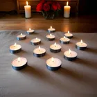 Home Decorative Wax Tea Lights White Candle 