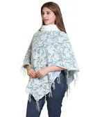 Woolen Self-Design Ponchos for Women 