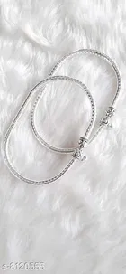 Anklet Silver Free Size Anklets & Toe Rings for Women