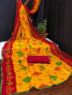 Georgette Printed Saree for Women 