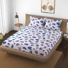 Microfiber Double Bedsheet with 2 Pillow Covers 