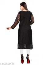Net Kurti for Women,  Black  
