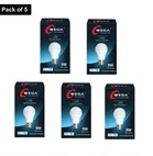Wega 9 W Standard B22 LED Bulb, Cool White, Pack of 5