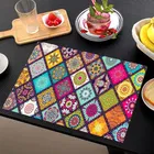 Grover Table Placemats for Kitchen/Dining Table Pack of 6 Abstract Multicolor