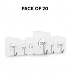 Plastic Wall Hooks, Transparent 