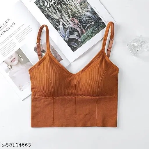 Cotton Bra for Women, Orange (30C)
