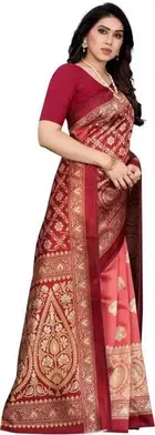 SVB प्रिंटेड साड़ी फॉर वीमेन 